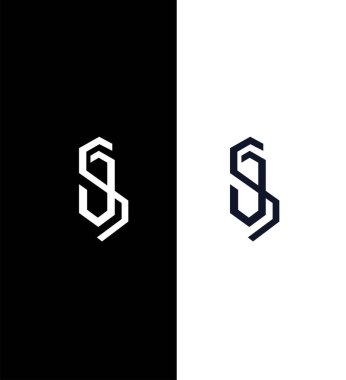 OS, SO Harfi Logo Kimlik İmzalama Sembol Şablonu