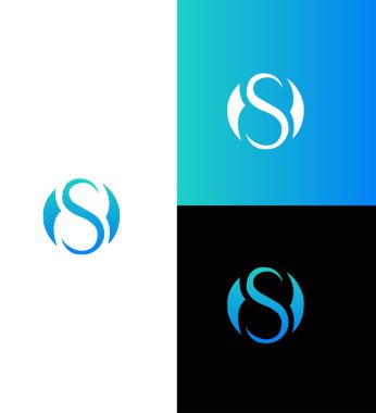 OS, SO Harfi Logo Kimlik İmzalama Sembol Şablonu
