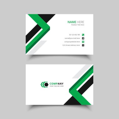 Profesyonel kartvizit tasarım şablonu