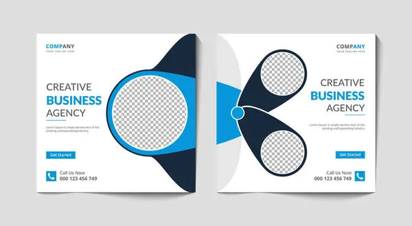 Creative Business Agency Social Media Post Web Banner Design Template — Stockvector
