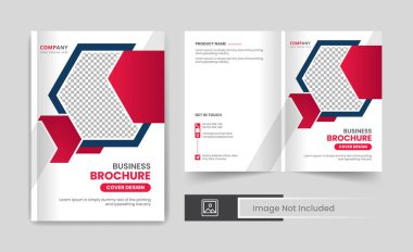 Modern renkli sayfalar kurumsal iş broşürleri tasarım şablonu düzeni