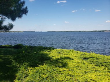 Nehir kıyısının manzarası