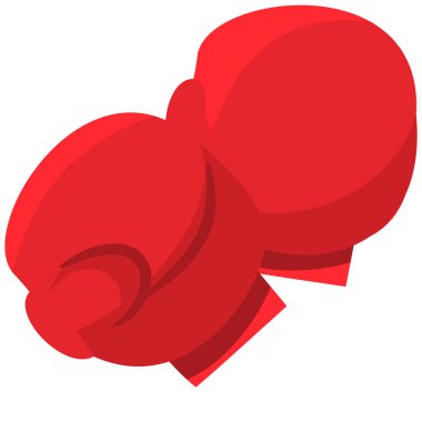 beyaz zemin üzerine kırmızı Boks eldiveni