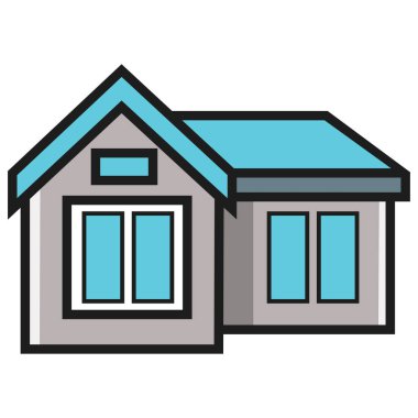 Beyaz arka planda emlak