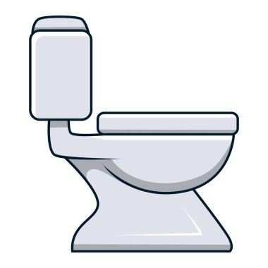 beyaz zemin üzerine beyaz seramik klozet