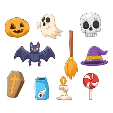 Cadılar Bayramı elementleri çizimi