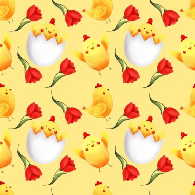 Paskalya bayramı deseninin suluboya çizimi.