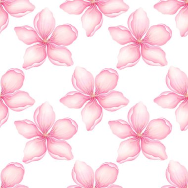 suluboya pembe amber çiçeği deseni