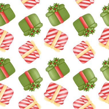 Suluboya şeker kutularıyla desen