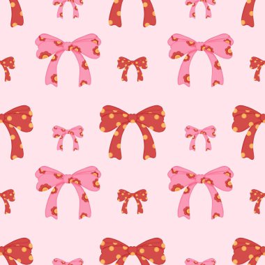 Pembe kurdele pembesiz pruva deseni. Yumuşak kız estetik, basılabilir dijital kağıt arka planı. Kumaş, ambalaj kağıdı, hatıra defteri için..