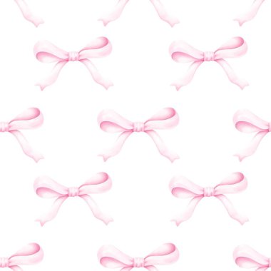  Tatlı pembe pastel kurdele, suluboya desenli. Doğum günü için şirin bir aksesuar, bebek odası dekorasyonları. Beyaz arka planda izole edilmiş..