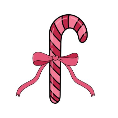 Beyaz arkaplan üzerinde şeker kamışı simgesi, çizgi biçimi, illüstrasyon