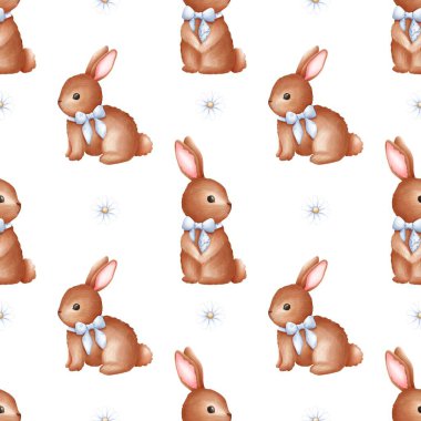 Sevimli tavşanlarla kusursuz paskalya deseni