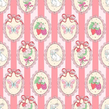 Klasik Paskalya Şablonu. Coquette Lace Kare Şablonu. Romantik Bahar Oval Çerçeveleri