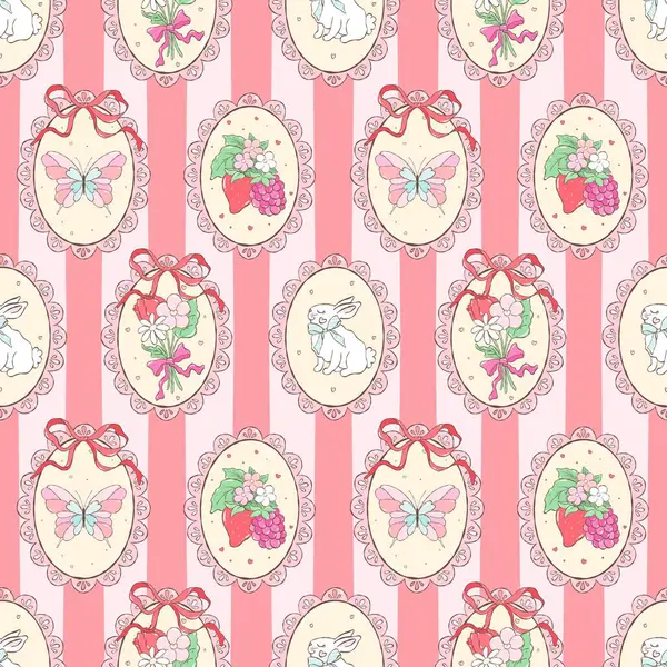 Klasik Paskalya Şablonu. Coquette Lace Kare Şablonu. Romantik Bahar Oval Çerçeveleri