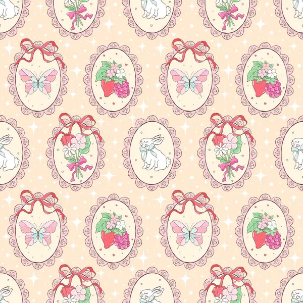 Klasik Paskalya Şablonu. Coquette Lace Kare Şablonu. Romantik Bahar Oval Çerçeveleri