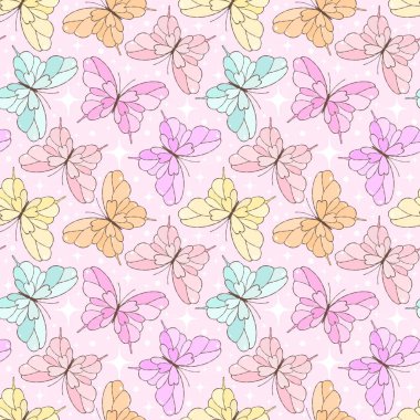  Kızaran Kelebek Dansı kusursuz desen. Coquette Kelebek Kağıdı.