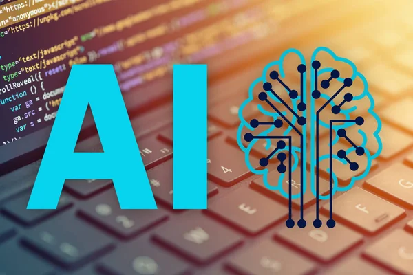 stock image Creating Complex Applications with AI and Developers. Utilizing AI in Software Development