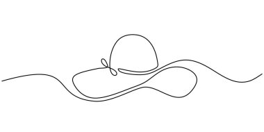 Durmadan kadın şapkası çiziyor.