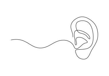 Bir çizim yap. Sürekli dış hatlar, vücut hatları. Düzenlenebilir vuruş vektörü illüstrasyonu