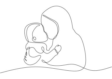 Filistin için sürekli dua eden bir müslüman kadın hattı.