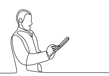 Eczacının çizdiği bir çizgi elinde ilaç tarifi tutuyor.