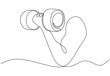 Dambıl sürekli olarak el ele tutuşuyor. Fitness ve beden eğitimi konsepti. Vektör illüstrasyonu minimalist tasarım el çizimi.