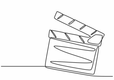 Alkışlar Aralıksız Çizgiler Çizimi. Minimalist Sanatta Film Üretim Aracı