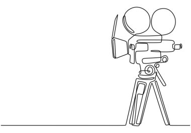 Bir film kamerasının kesintisiz çizgisi. Klasik film yapımcılığının nostaljisini basit ama zarif bir şekilde yakalar..