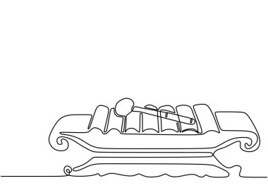 Endonezya 'nın geleneksel müzik enstrümanını minimalist bir tasarımla resmeden bir Gamelan' ın kesintisiz çizimleri..