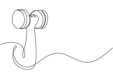 Dambılı tutan bir elin durmaksızın çizdiği çizgi. Sağlık ve Zindelik kavramı çizimi.