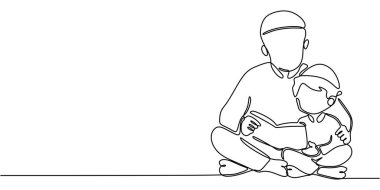 Müslüman Aile Sevgisi: Minimalist Tasarımda Aile Birliğini Temsil Etmenin Sürekli Tek Satırı.