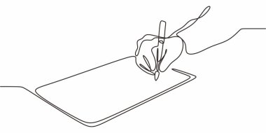 Minimalist Bir Satır El Yazısı Kağıdı. Not Alma Vektör Sanatı.