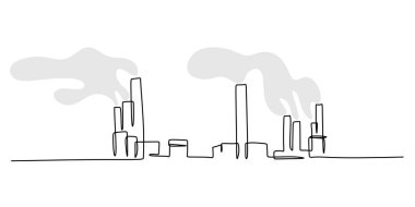 Sürekli Tek Hat Çekim Fabrikası. Endüstriyel Kirlilik Ortamı Endişesi. Eko Sorunu.