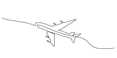 Basit bir özgürlük sembolü, bir jet çizimi modern seyahat logosu ya da macera blogu için harikadır..