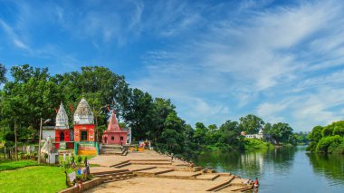 Betwa River at Vidisha also called Betravati or Vetravati, Bhopal, Madhya Pradesh, India clipart