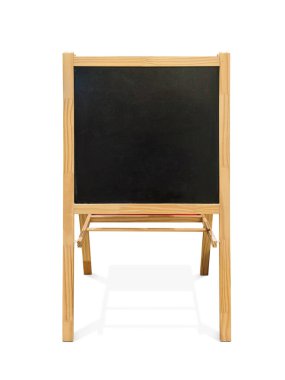 beyaz arkaplanda karatahta menü etiketi izole edildi
