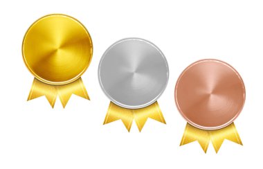 Bronz, Gümüş, Altın Madalya. Birincilik ödülü için Şampiyon Bronz, Gümüş ve Altın madalyalar.