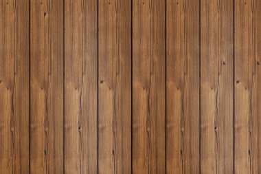 Arkaplan için boş tahta duvarın ön görünümü