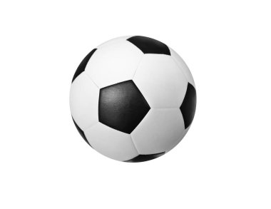 futbol topu beyaz arkaplanda izole edildi