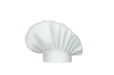 Beyaz aşçı şapkası.