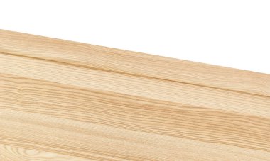 Beyaz arkaplanda izole edilmiş yumuşak tablo üst görünümü.