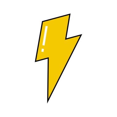 Yıldırım cıvata simge vektör