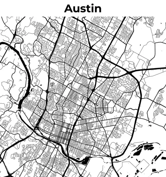 Austin Şehir Haritası, Harita, Sokak Düzeni Haritası