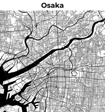 Osaka Şehir Haritası, Harita, Sokak Düzeni Haritası