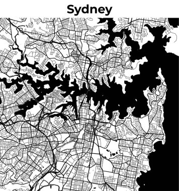 Sydney Şehir Haritası, Harita, Sokak Düzeni Haritası
