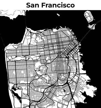San Francisco Şehir Haritası, Harita, Sokak Düzeni Haritası