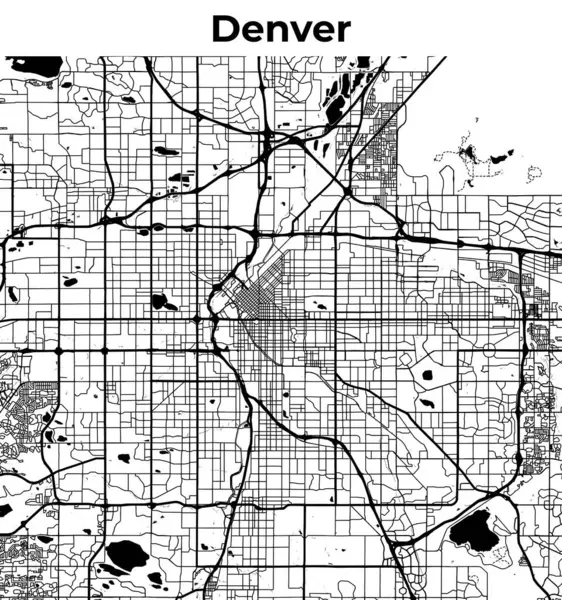 Denver Şehir Haritası, Harita, Sokak Düzeni Haritası