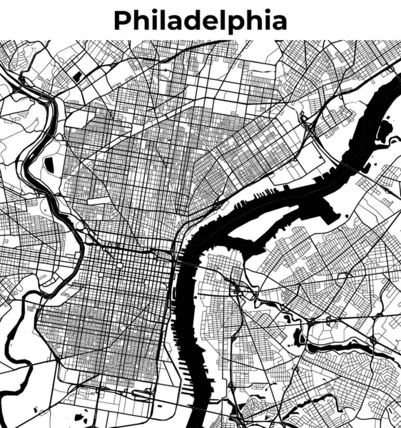 Philadelphia Şehir Haritası, Harita, Sokak Düzeni Haritası