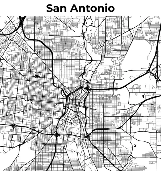 San Antonio Şehir Haritası, Harita, Sokak Düzeni Haritası